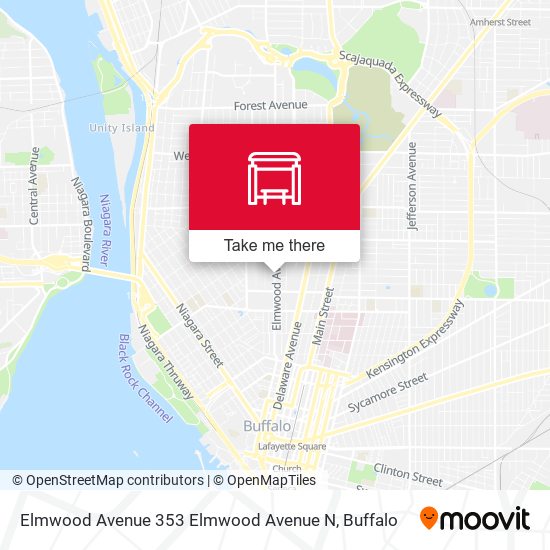 Elmwood Avenue 353 Elmwood Avenue N map