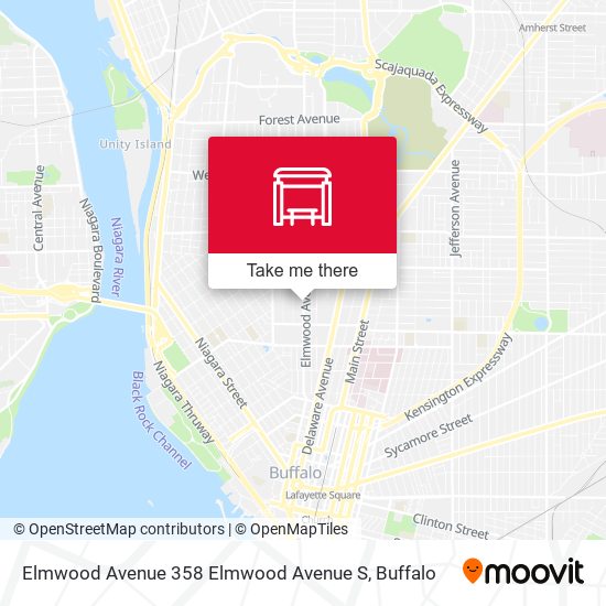 Elmwood Avenue 358 Elmwood Avenue S map