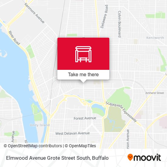 Elmwood Avenue Grote Street South map
