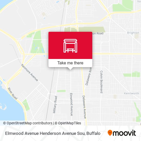 Elmwood Avenue Henderson Avenue Sou map