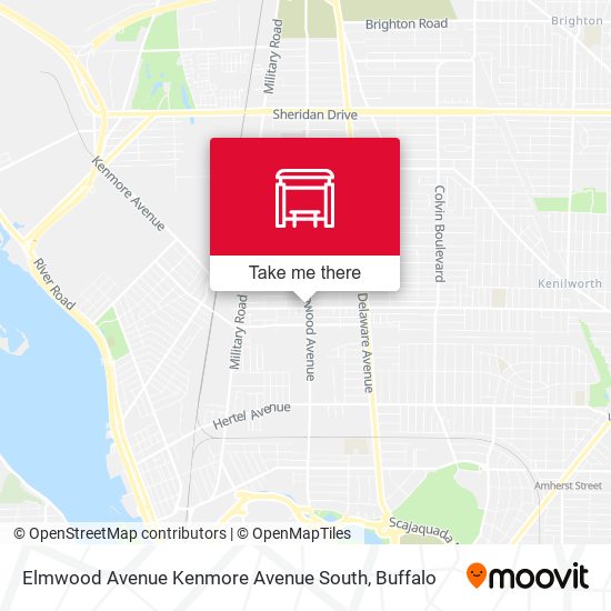 Mapa de Elmwood Avenue Kenmore Avenue South