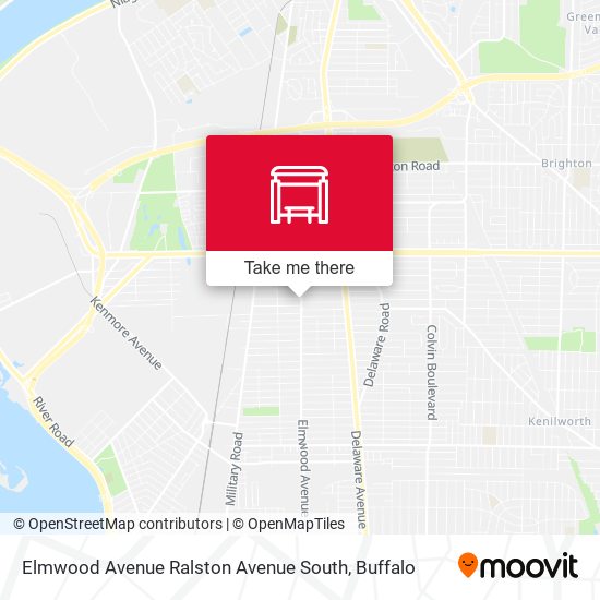 Elmwood Avenue Ralston Avenue South map