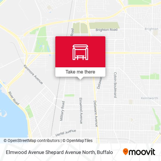 Mapa de Elmwood Avenue Shepard Avenue North