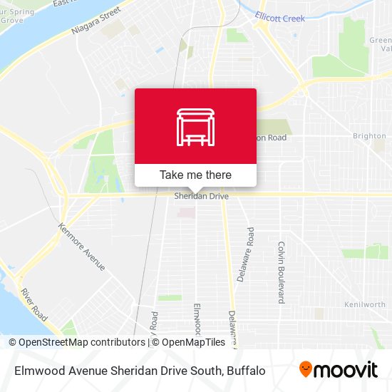 Mapa de Elmwood Avenue Sheridan Drive South