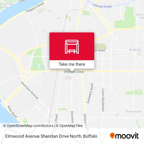 Mapa de Elmwood Avenue Sheridan Drive North