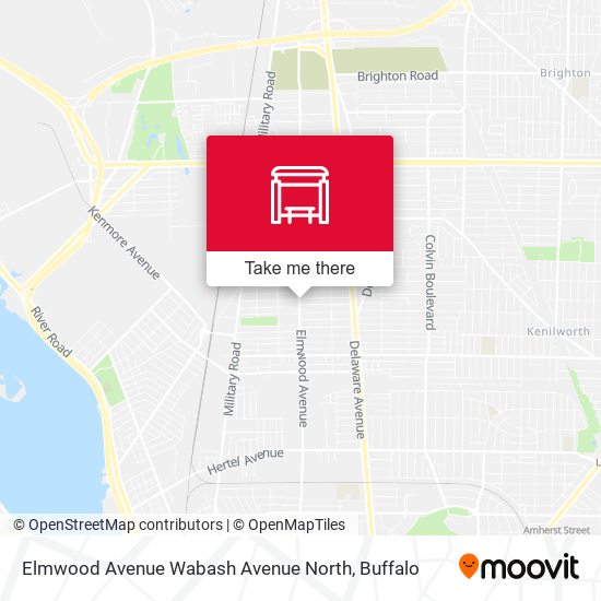 Mapa de Elmwood Avenue Wabash Avenue North