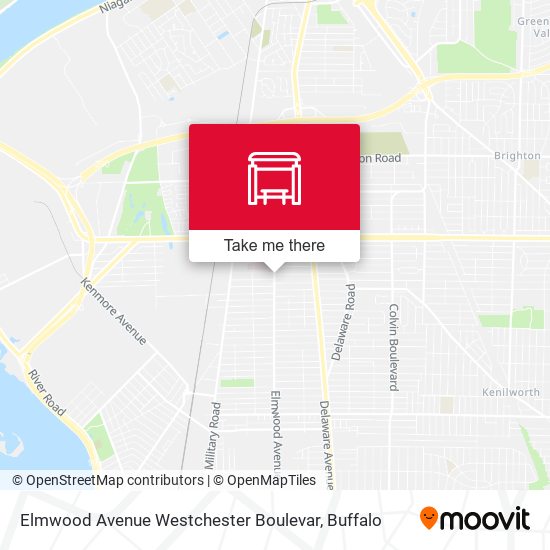 Elmwood Avenue Westchester Boulevar map