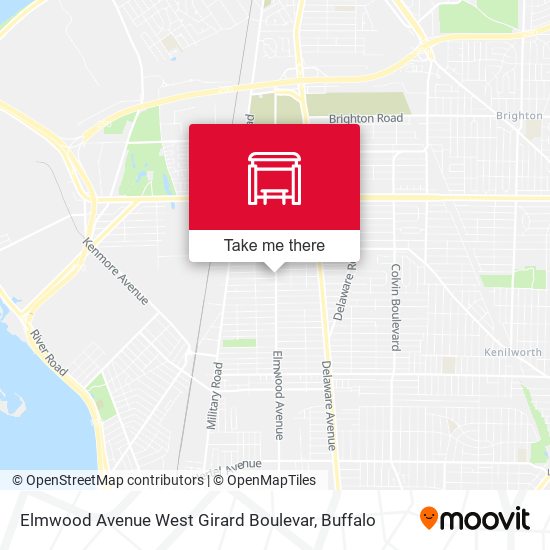 Elmwood Avenue West Girard Boulevar map