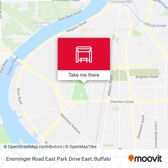 Ensminger Road East Park Drive East map