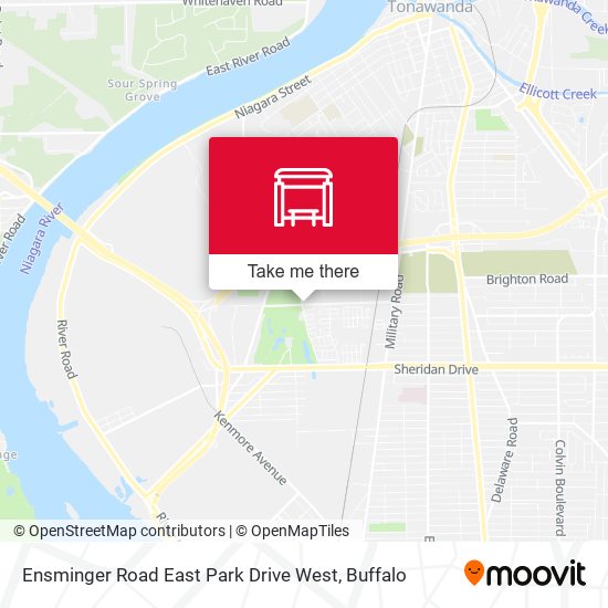 Mapa de Ensminger Road East Park Drive West