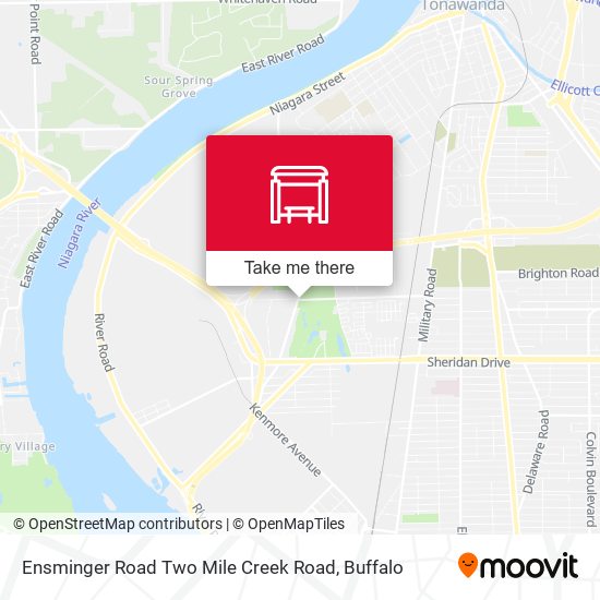Mapa de Ensminger Road Two Mile Creek Road