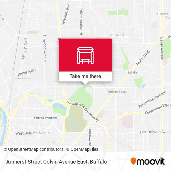 Mapa de Amherst Street Colvin Avenue East
