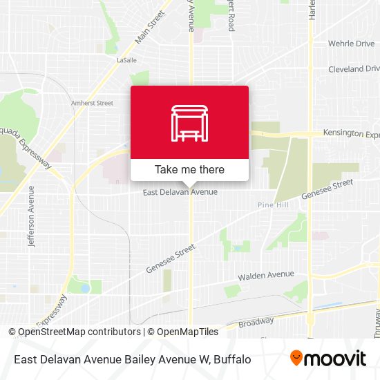 East Delavan Avenue Bailey Avenue W map
