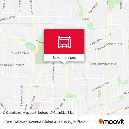 East Delavan Avenue Blaine Avenue W map