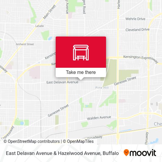 East Delavan Avenue & Hazelwood Avenue map