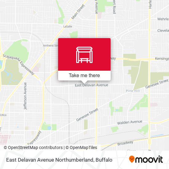 East Delavan Avenue Northumberland map