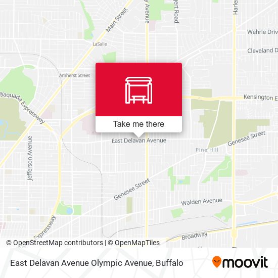 Mapa de East Delavan Avenue Olympic Avenue
