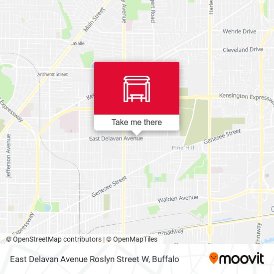East Delavan Avenue Roslyn Street W map