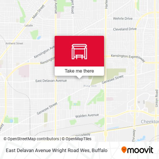 Mapa de East Delavan Avenue Wright Road Wes