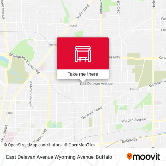 Mapa de East Delavan Avenue Wyoming Avenue