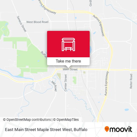 East Main Street Maple Street West map