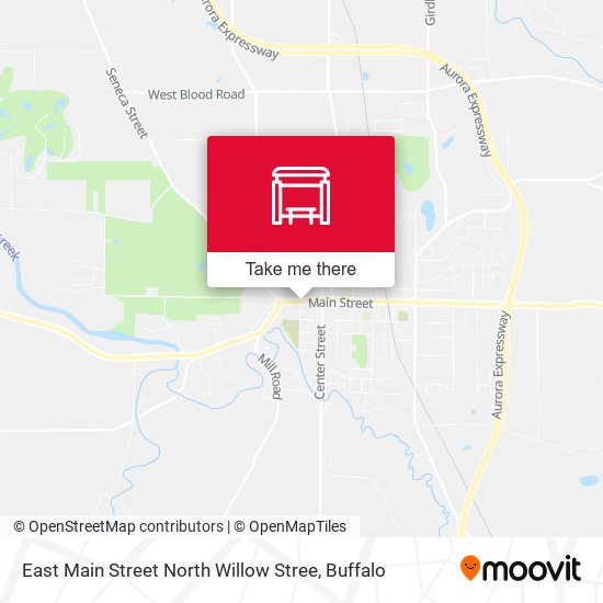 Mapa de East Main Street North Willow Stree