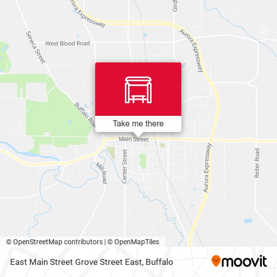 East Main Street Grove Street East map