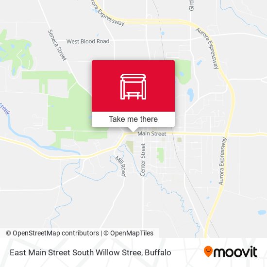 East Main Street South Willow Stree map