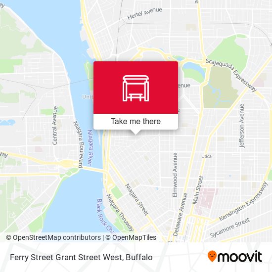Ferry Street Grant Street West map