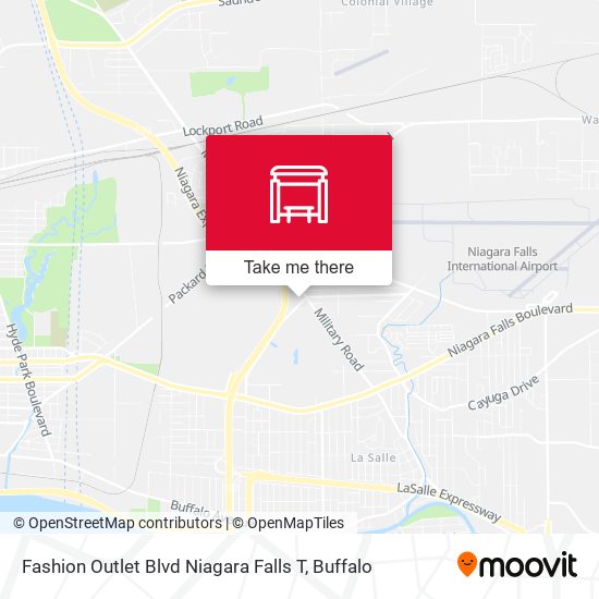 Fashion Outlet Blvd Niagara Falls T map