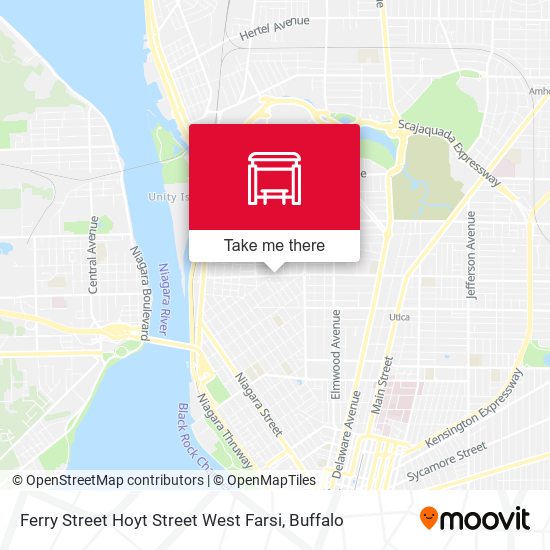 Ferry Street Hoyt Street West Farsi map