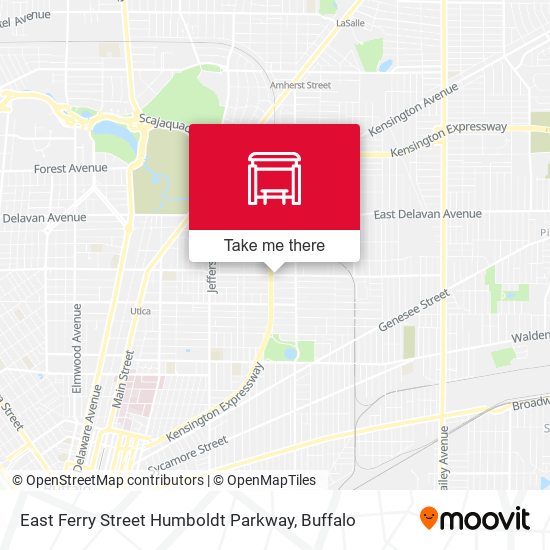 Mapa de East Ferry Street Humboldt Parkway
