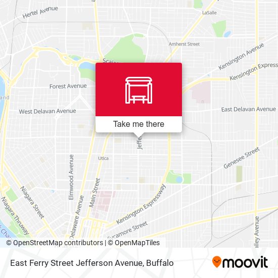 East Ferry Street Jefferson Avenue map