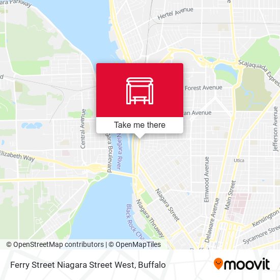 Ferry Street Niagara Street West map