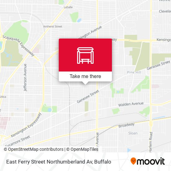 Mapa de East Ferry Street Northumberland Av