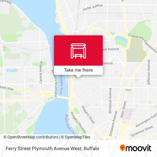 Mapa de Ferry Street Plymouth Avenue West