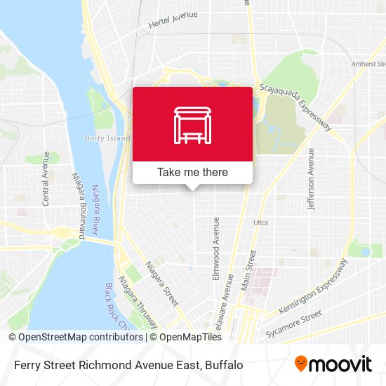 Mapa de Ferry Street Richmond Avenue East