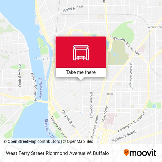 Mapa de West Ferry Street Richmond Avenue W