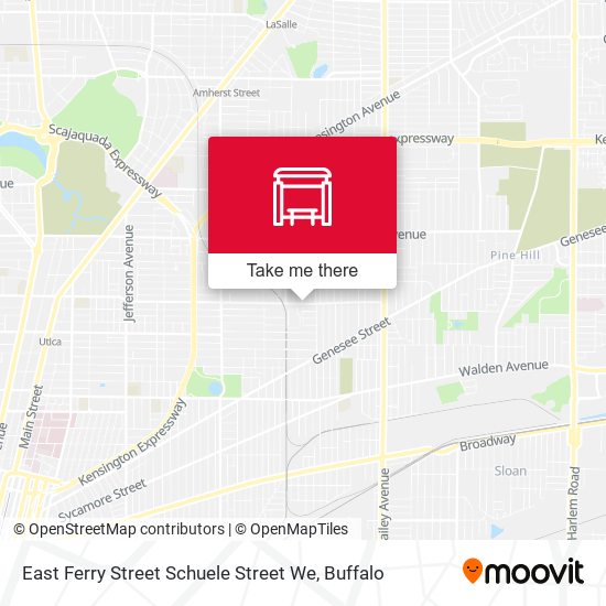 Mapa de East Ferry Street Schuele Street We