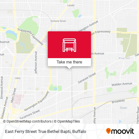 East Ferry Street True Bethel Bapti map