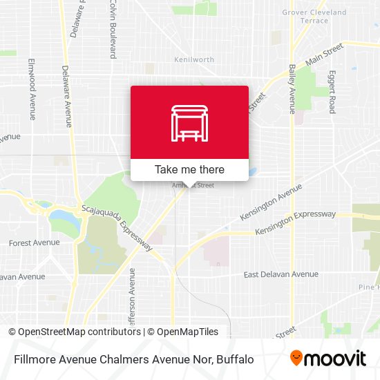 Mapa de Fillmore Avenue Chalmers Avenue Nor