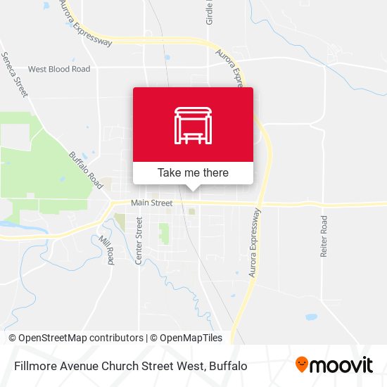 Fillmore Avenue Church Street West map