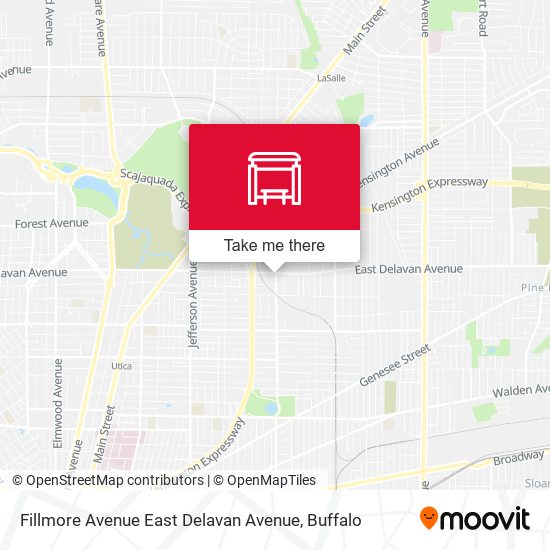 Fillmore Avenue East Delavan Avenue map
