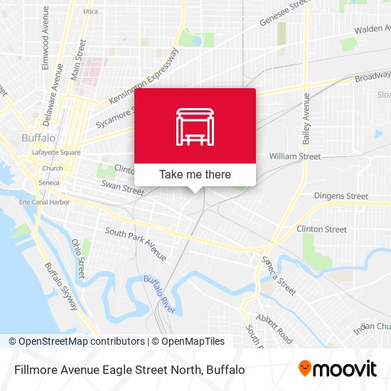 Mapa de Fillmore Avenue Eagle Street North