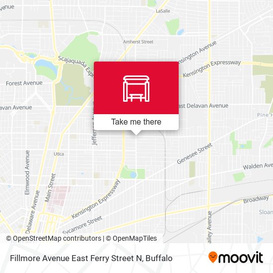 Fillmore Avenue East Ferry Street N map