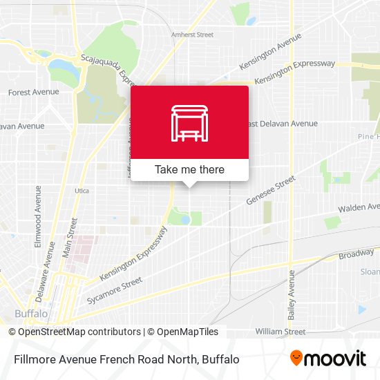 Fillmore Avenue French Road North map