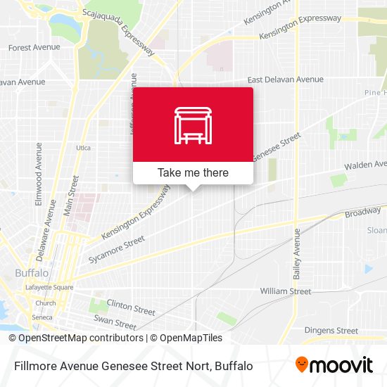 Fillmore Avenue Genesee Street Nort map