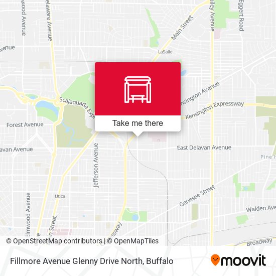 Fillmore Avenue Glenny Drive North map