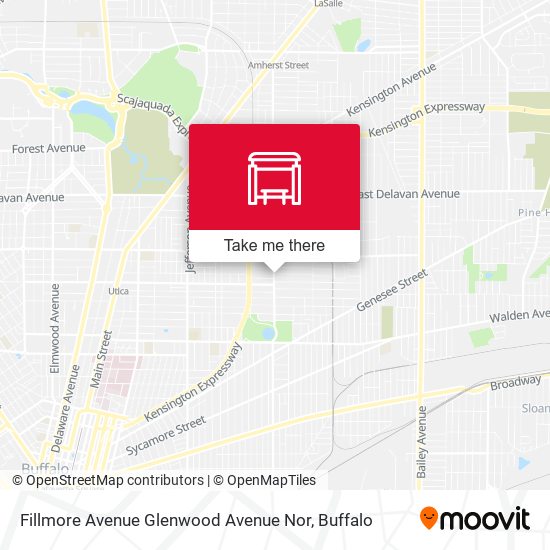 Mapa de Fillmore Avenue Glenwood Avenue Nor