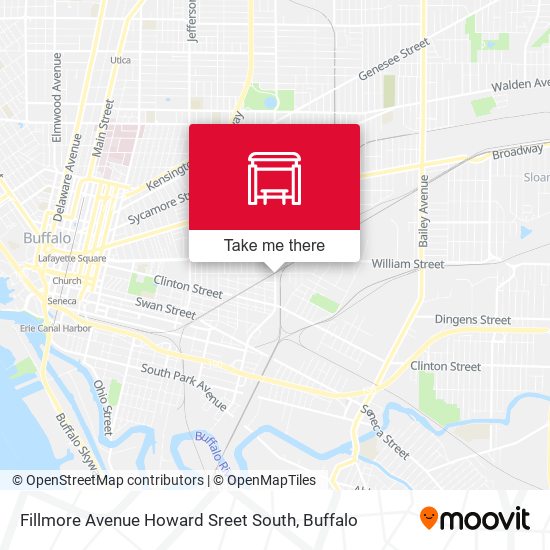 Fillmore Avenue Howard Sreet South map